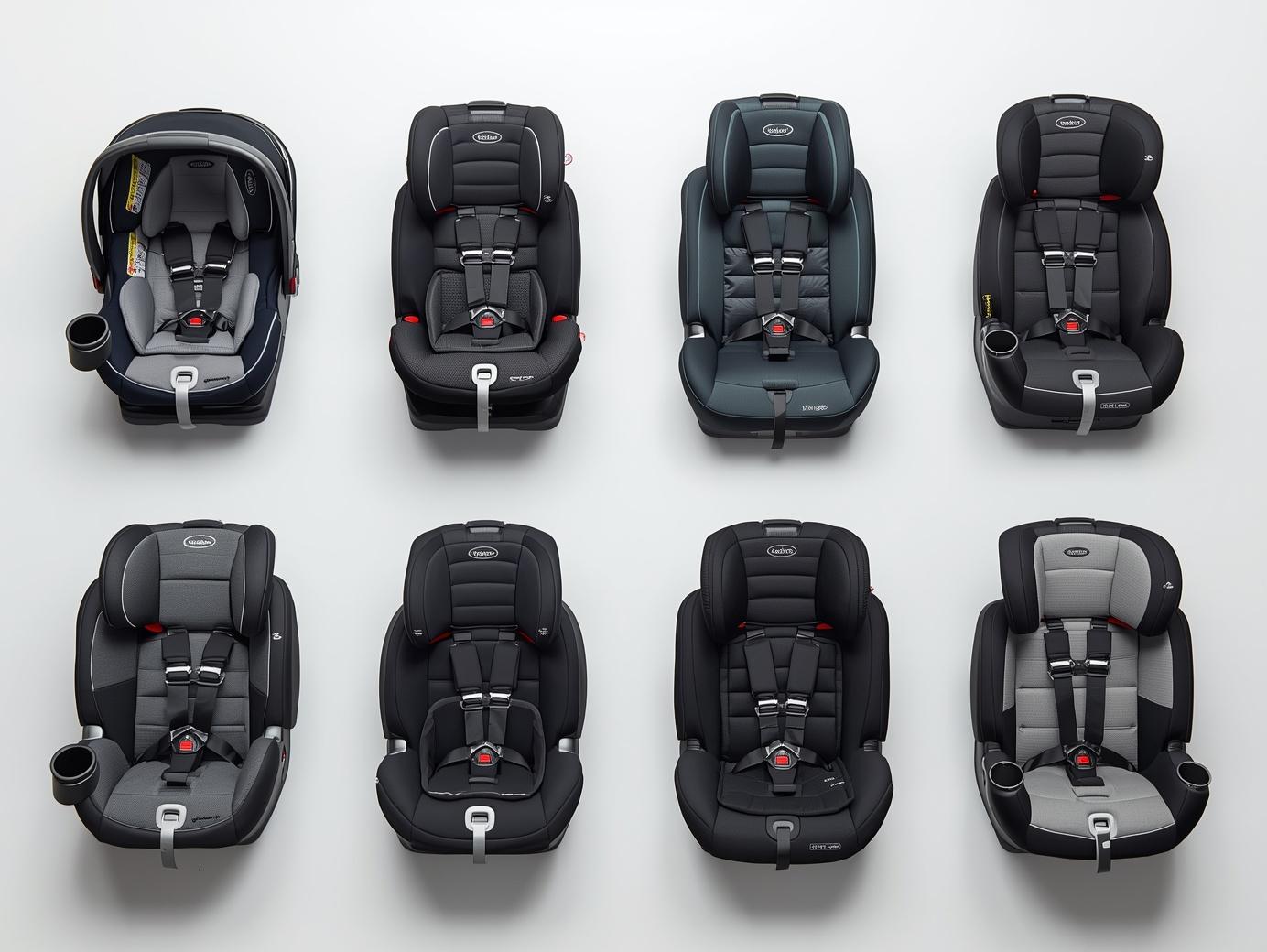 Child safety seats for private transportation